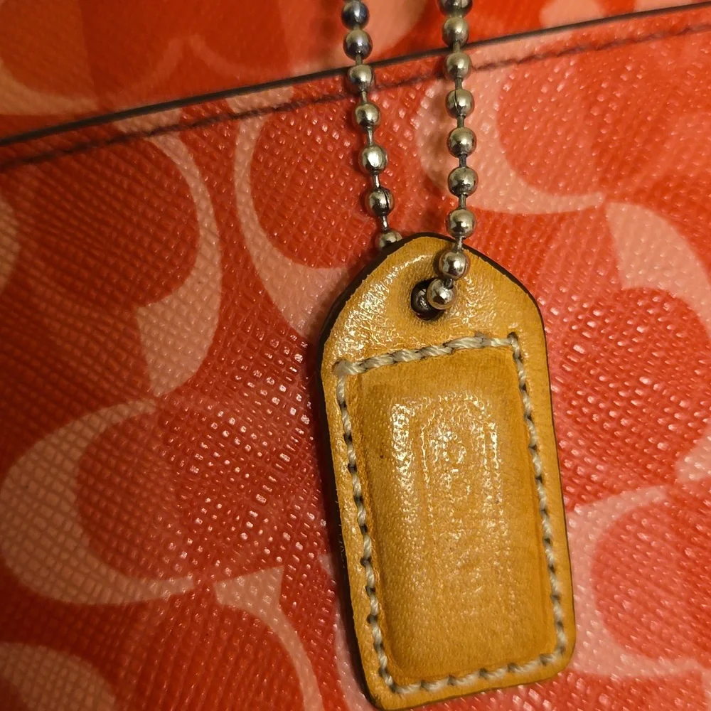 Coach Red Signature Wristlet - Picture 11 of 15